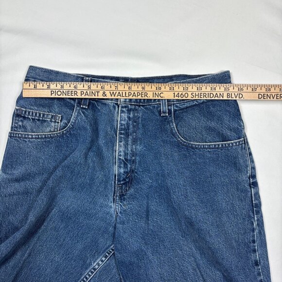VTG Levis SilverTab BAGGY FIT Denim Jeans Y2K Grunge Skate Mens 32x30* Hemmed - Picture 11 of 13